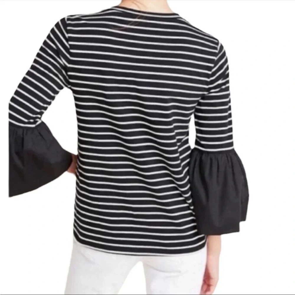 NWT Anthropologie Adele Bell-Sleeved Tee Size XS
Color: Black & White - Picture 3 of 5